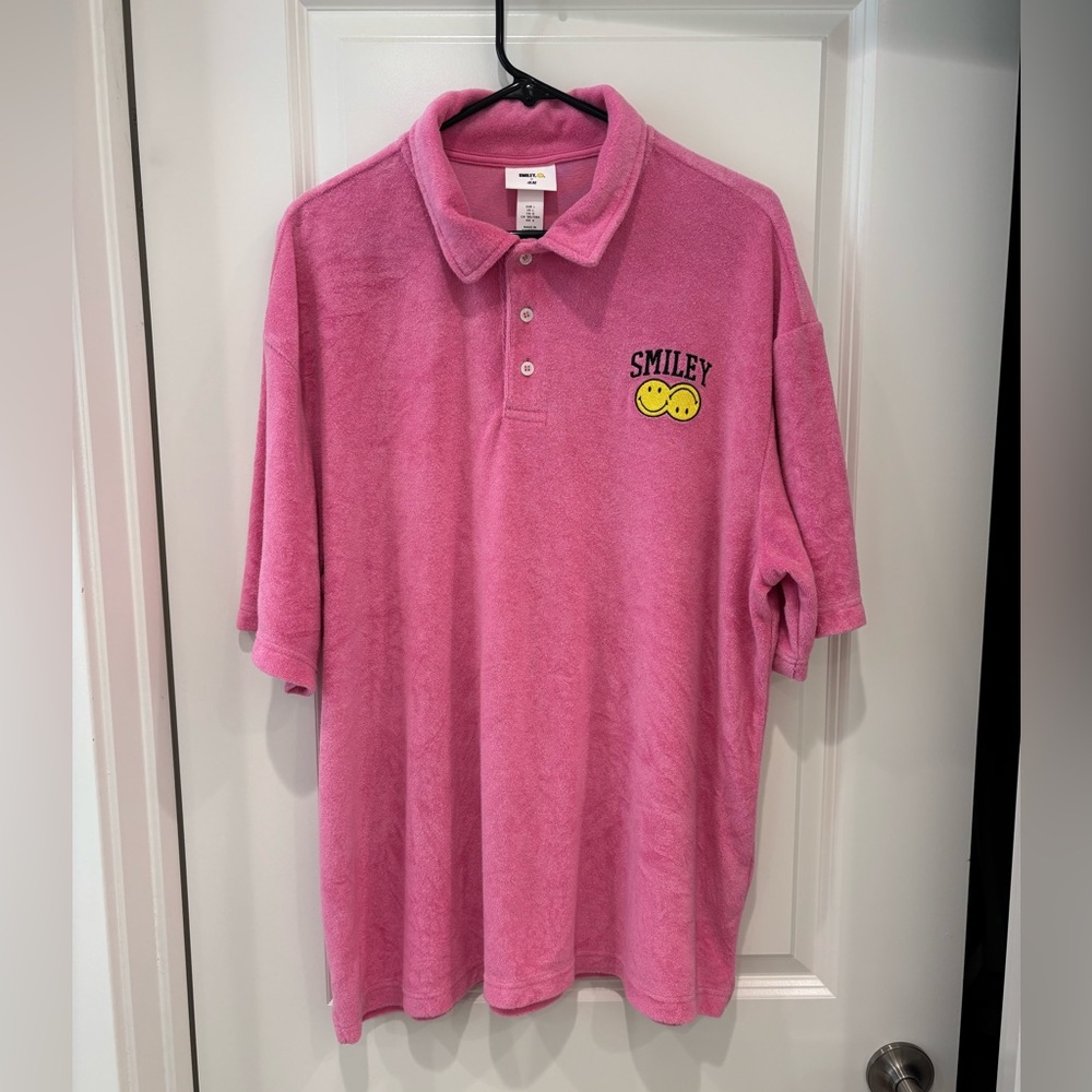 H&M x Smiley Men’s Terry Cloth Polo Shirt